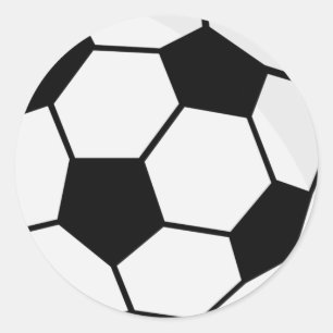 Klassisches Fußballgrafik Traditioneller Sportfan Runder Aufkleber