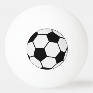 Klassisches Fußballgrafik Traditioneller Sportfan Tischtennisball