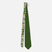 Klassisches Gänseblümchenmuster weiße Blumenfelder Krawatte (Rückseite)