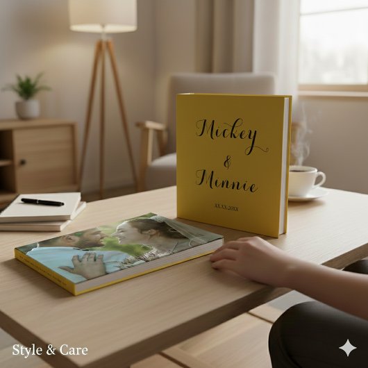 Klassisches Gästebuch mit benutzerdefiniertem Text