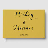 Klassisches Gästebuch mit benutzerdefiniertem Text (Vorderseite)