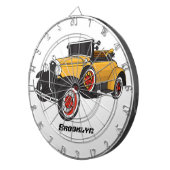 Klassisches gelbes Auto 1931 Dartscheibe (Vorderseite rechts)