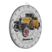 Klassisches gelbes Auto 1931 Dartscheibe (Vorderseite Links)