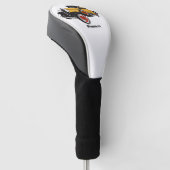 Klassisches gelbes Auto 1931 Golf Headcover (angewinkelt)