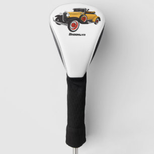 Klassisches gelbes Auto 1931 Golf Headcover