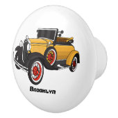 Klassisches gelbes Auto 1931 Keramikknauf (Rechts)