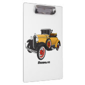 Klassisches gelbes Auto 1931 Klemmbrett (Rechts)