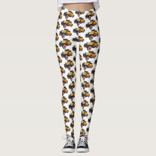 Klassisches gelbes Auto 1931 Leggings