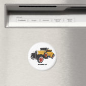 Klassisches gelbes Auto 1931 Magnet (In Situ (Geschirrspüler))