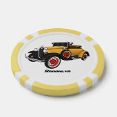 Klassisches gelbes Auto 1931 Pokerchips (Einzeln)