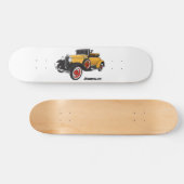 Klassisches gelbes Auto 1931 Skateboard (Horizontal)