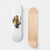Klassisches gelbes Auto 1931 Skateboard (Vorderseite)