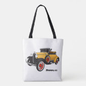 Klassisches gelbes Auto 1931 Tasche (Rückseite)