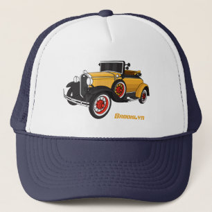 Klassisches gelbes Auto 1931 Truckerkappe