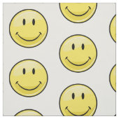 Klassisches gelbes glückliches Gesicht Stoff (Muster)