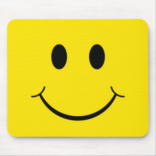 Klassisches gelbes Happy Face der 70er Mousepad