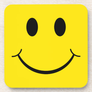 Klassisches gelbes Happy Face der 70er Untersetzer