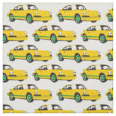 Klassisches gelbes Sport-Auto-Gewebe Stoff (Muster)