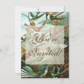 Klassisches Gemälde von Kolibri Einladung (Vorderseite)