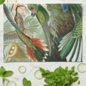 Klassisches Gemälde von Kolibri Geschirrtuch (Gefaltet)