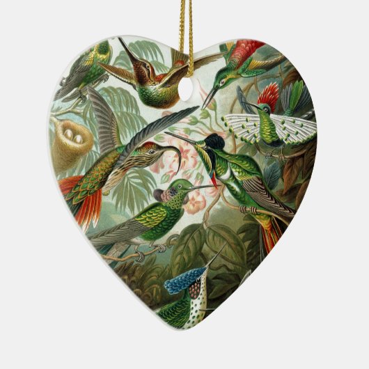 Klassisches Gemälde von Kolibri Keramik Ornament (Rechts)