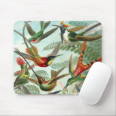 Klassisches Gemälde von Kolibri Mousepad (Mit Mouse)