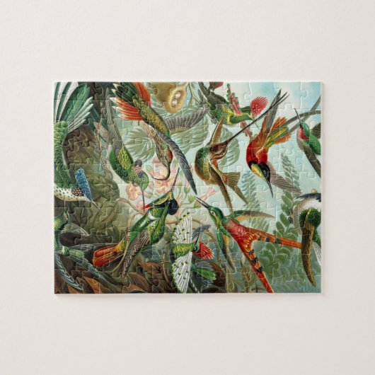 Klassisches Gemälde von Kolibri Puzzle (Horizontal)