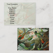 Klassisches Gemälde von Kolibri Visitenkarte (Vorne/Hinten)