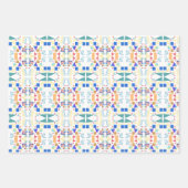 Klassisches geometrisches abstraktes Muster der 19 Geschenkpapier Set (Vorderseite)
