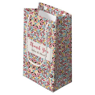 Klassisches geometrisches Mandala-Muster Hochzeit Kleine Geschenktüte