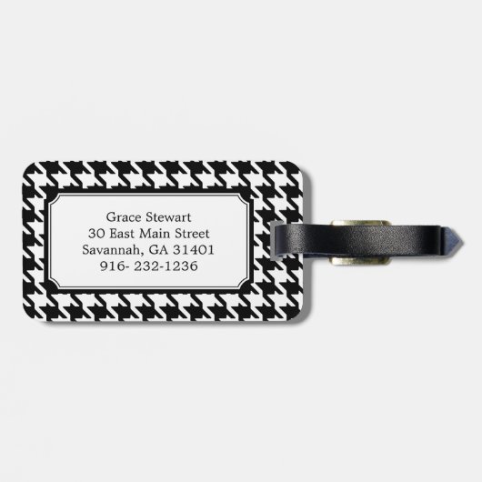 Klassisches Gepäckanhänger (Rückseite horizontal)