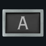 Klassisches Geschenk für Mit Monogramm Gürtelschna Rechteckige Gürtelschnalle<br><div class="desc">Passen Sie diese Gurtschnalle an,  um Ihren Bedürfnissen Anzug.</div>