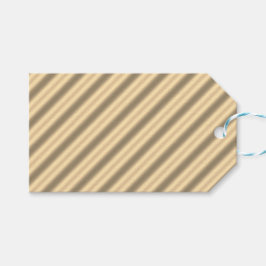 Klassisches Geschenk-Tag mit goldener diagonaler S Geschenkanhänger