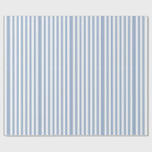 Klassisches Geschenkpapier Blau-Weiß gestreift (Flach)