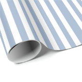 Klassisches Geschenkpapier Blau-Weiß gestreift (Rolleneckpunkt)