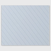 Klassisches Geschenkpapier Blau-Weiß gestreift (Flach)
