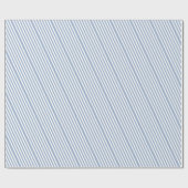 Klassisches Geschenkpapier Blau-Weiß gestreift (Flach)