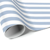 Klassisches Geschenkpapier Blau-Weiß gestreift (Rolleneckpunkt)