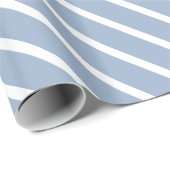 Klassisches Geschenkpapier Blau-Weiß gestreift (Rolleneckpunkt)