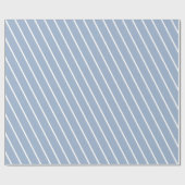Klassisches Geschenkpapier Blau-Weiß gestreift (Flach)