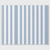 Klassisches Geschenkpapier Blau-Weiß gestreift (Flach)