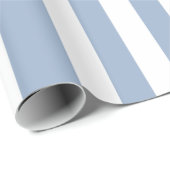 Klassisches Geschenkpapier Blau-Weiß gestreift (Rolleneckpunkt)