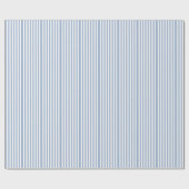 Klassisches Geschenkpapier Blau-Weiß-Streifen (Flach)
