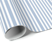 Klassisches Geschenkpapier Blau-Weiß-Streifen (Rolleneckpunkt)