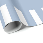Klassisches Geschenkpapier Blau-Weiß-Streifen (Rolleneckpunkt)
