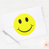 Klassisches Gesicht Runder Aufkleber (Umschlag)