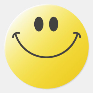 Klassisches Gesicht Runder Aufkleber