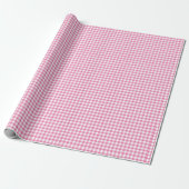 Klassisches Gingham Fuchsia Geschenkpapier (Ungerollt)