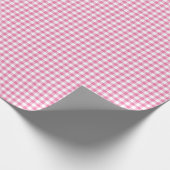 Klassisches Gingham Fuchsia Geschenkpapier (Ecke)