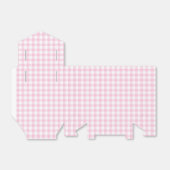 Klassisches Gingham Hellrosa Geschenkschachtel (Ungefaltet)